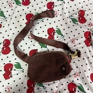 Lululemon Brown Fleece Belt Bag
